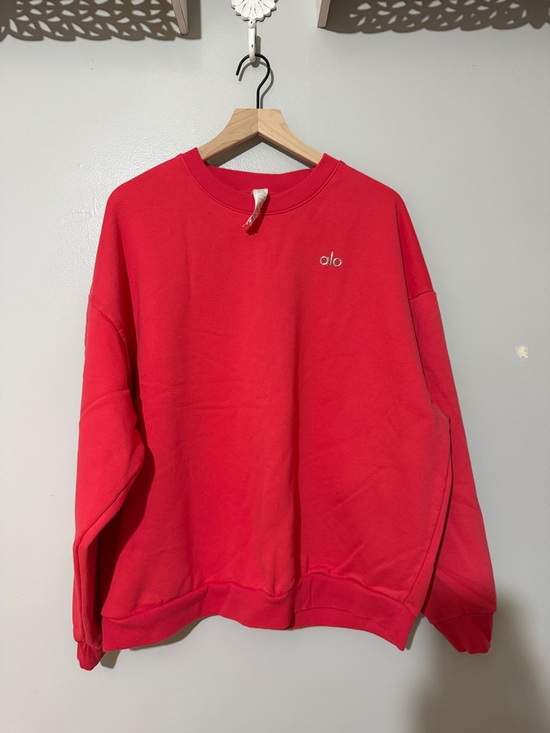 ALO Yoga Sweaters - ALO Yoga Women's Accolade Crewneck in Candy Red